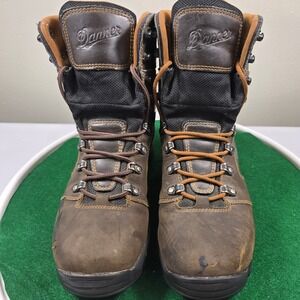Danner Vicious 8 Gore-Tex Work Boots Mens 10 D Brown Leather 13866 Vibram EH